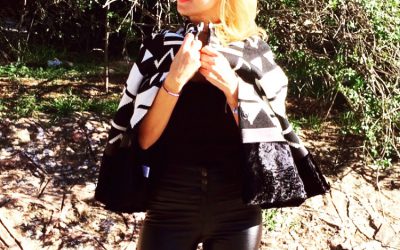 black & white outfit