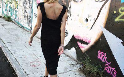 Midi black dress
